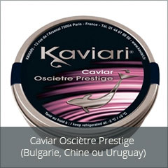 Caviar Osciètre Prestige (Italie, Bulgarie)