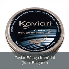 Caviar Béluga Impérial (Iran, Bulgarie)