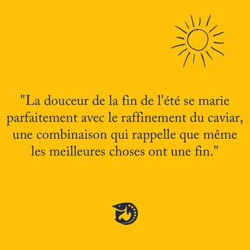 “The sweetness of late summer blends perfectly with the refinement of caviar, a combination that reminds us that even the best things come to an end.” 💭☀️

#KaviariSummerTour #Caviar #GourmetExperience
#VoyageCulinaire #été #summer